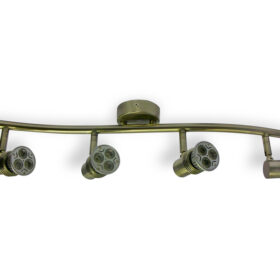 4x Spotlights Bar Surface Mount. 4x50w Max GU10 Light Fitting -