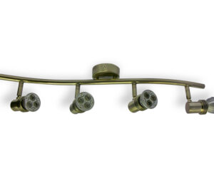 4x Spotlights Bar Surface Mount. 4x50w Max GU10 Light Fitting -