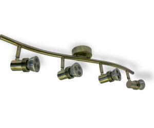 4x Spotlights Bar Surface Mount. 4x50w Max GU10 Light Fitting -