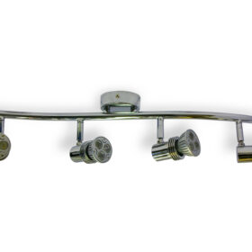 4x Spotlights Bar Surface Mount. 4x50w Max GU10 Light Fitting -