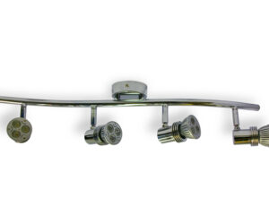 4x Spotlights Bar Surface Mount. 4x50w Max GU10 Light Fitting -