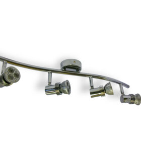 4x Spotlights Bar Surface Mount. 4x50w Max GU10 Light Fitting -