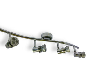 4x Spotlights Bar Surface Mount. 4x50w Max GU10 Light Fitting -