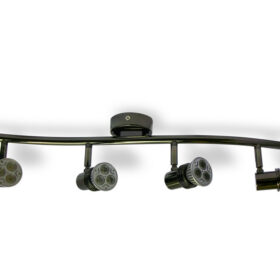 4x Spotlights Bar Surface Mount. 4x50w Max GU10 Light Fitting -
