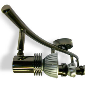 4x Spotlights Bar Surface Mount. 4x50w Max GU10 Light Fitting -