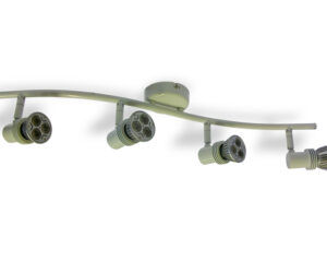 4x Spotlights Bar Surface Mount. 4x50w Max GU10 Light Fitting -