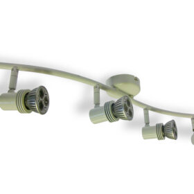 4x Spotlights Bar Surface Mount. 4x50w Max GU10 Light Fitting -