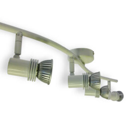 4x Spotlights Bar Surface Mount. 4x50w Max GU10 Light Fitting -