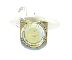 DLLRTR28 Swivel & Scoop Lock Ring Downlight. The DLLRTR28 Downlight made from Alumium Part of Economy range of goods adds added assurance of quality Swivel & Scoop & Tilt function Lock ring mechanism for easy of lamp maintenance Diecast Aluminium 50w max IP20 Lv only Finishes available: White,Chrome,Brushed Chrome Residential, Hospitality, Retail DLLRTR28 Swivel & Scoop Lock Ring Downlight -