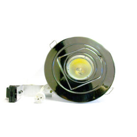 DLLRTR28 Swivel & Scoop Lock Ring Downlight. The DLLRTR28 Downlight made from Alumium Part of Economy range of goods adds added assurance of quality Swivel & Scoop & Tilt function Lock ring mechanism for easy of lamp maintenance Diecast Aluminium 50w max IP20 Lv only Finishes available: White,Chrome,Brushed Chrome Residential, Hospitality, Retail DLLRTR28 Swivel & Scoop Lock Ring Downlight -