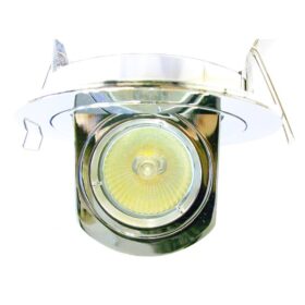 DLLRTR28 Swivel & Scoop Lock Ring Downlight. The DLLRTR28 Downlight made from Alumium Part of Economy range of goods adds added assurance of quality Swivel & Scoop & Tilt function Lock ring mechanism for easy of lamp maintenance Diecast Aluminium 50w max IP20 Lv only Finishes available: White,Chrome,Brushed Chrome Residential, Hospitality, Retail DLLRTR28 Swivel & Scoop Lock Ring Downlight -