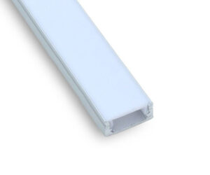 Aluminium Profile for LED Strip. Aluminium profile for use with LED strip available in 1m, 2m & 3m lengths Complete with mounting clips and end caps. Multi application use Hospitality,Domestic, Commercial, Aluminium Profile for LED Strip -