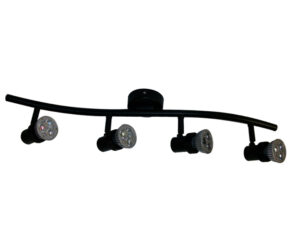 4x Spotlights Bar Surface Mount. 4x50w Max GU10 Light Fitting -