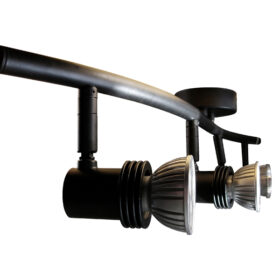 4x Spotlights Bar Surface Mount. 4x50w Max GU10 Light Fitting -