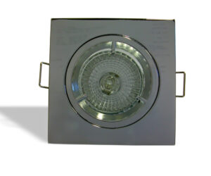 DLLRSQ Fixed Lock Ring Square Diecast Downlight. The DLLRSQ fixed downlight made from Aluminum Part of Eco series range adds added assurance of quality Diecast Aluminum High quality Finish Strong spring clips Lock ring mechanism Compatible with LED lamps IP20 Gu10 versions available Finishes available: White,Chrome,Brushed Chrome Residential, Hospitality, Retail DLLRSQ Fixed Lock Ring Square Diecast Downlight -