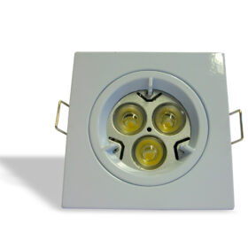 DLLRSQ Fixed Lock Ring Square Diecast Downlight. The DLLRSQ fixed downlight made from Aluminum Part of Eco series range adds added assurance of quality Diecast Aluminum High quality Finish Strong spring clips Lock ring mechanism Compatible with LED lamps IP20 Gu10 versions available Finishes available: White,Chrome,Brushed Chrome Residential, Hospitality, Retail DLLRSQ Fixed Lock Ring Square Diecast Downlight -