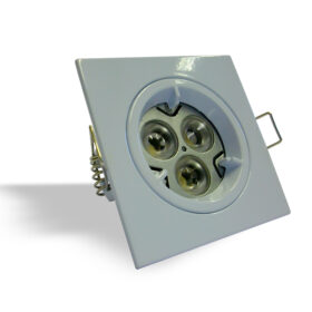 DLLRSQ Fixed Lock Ring Square Diecast Downlight. The DLLRSQ fixed downlight made from Aluminum Part of Eco series range adds added assurance of quality Diecast Aluminum High quality Finish Strong spring clips Lock ring mechanism Compatible with LED lamps IP20 Gu10 versions available Finishes available: White,Chrome,Brushed Chrome Residential, Hospitality, Retail DLLRSQ Fixed Lock Ring Square Diecast Downlight -