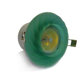GDL SWIRL - Glass Swirl Downlight Green -