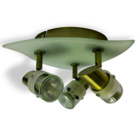 Stingray3 – Diecast Triple Spotlight with Glass Shade -