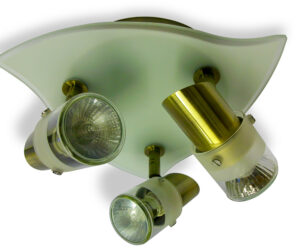 Stingray3 – Diecast Triple Spotlight with Glass Shade -
