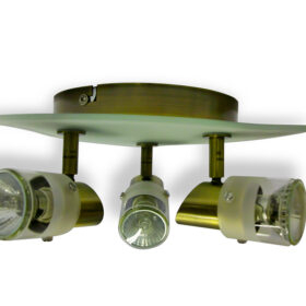 Stingray3 – Diecast Triple Spotlight with Glass Shade -
